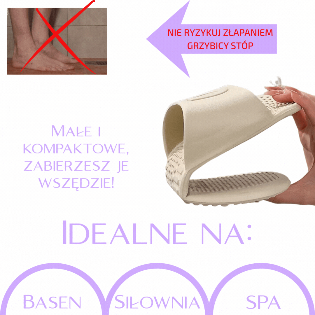 Klapersy - kompaktowe podręczne klapki, idealne w podróży, na siłownię, na basen